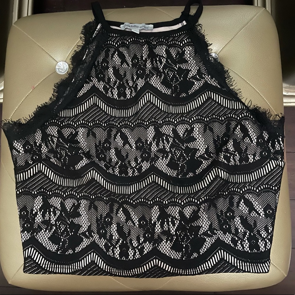 Black lace top
